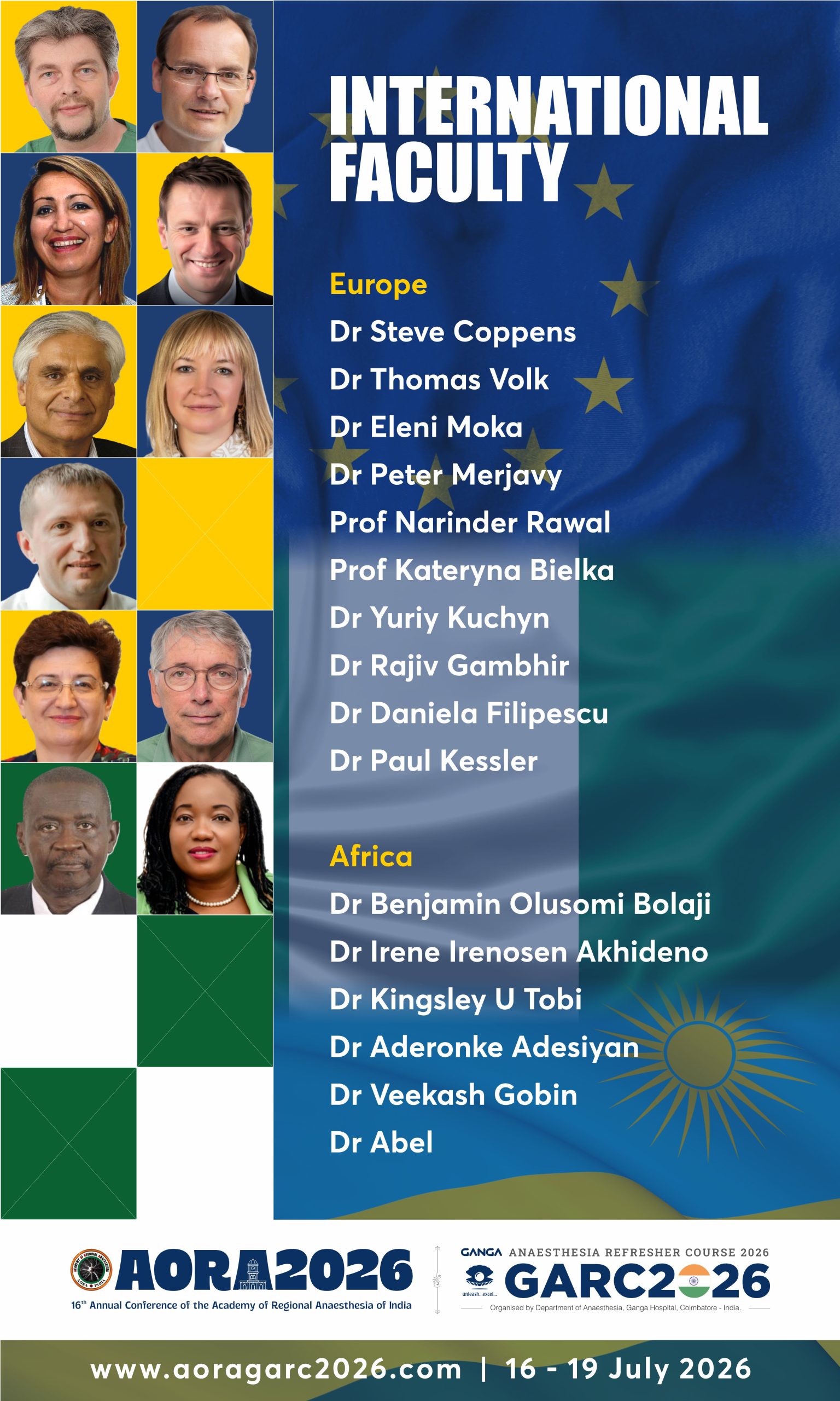 INTERNATIONAL FACULTY EUROPE & AFRICA